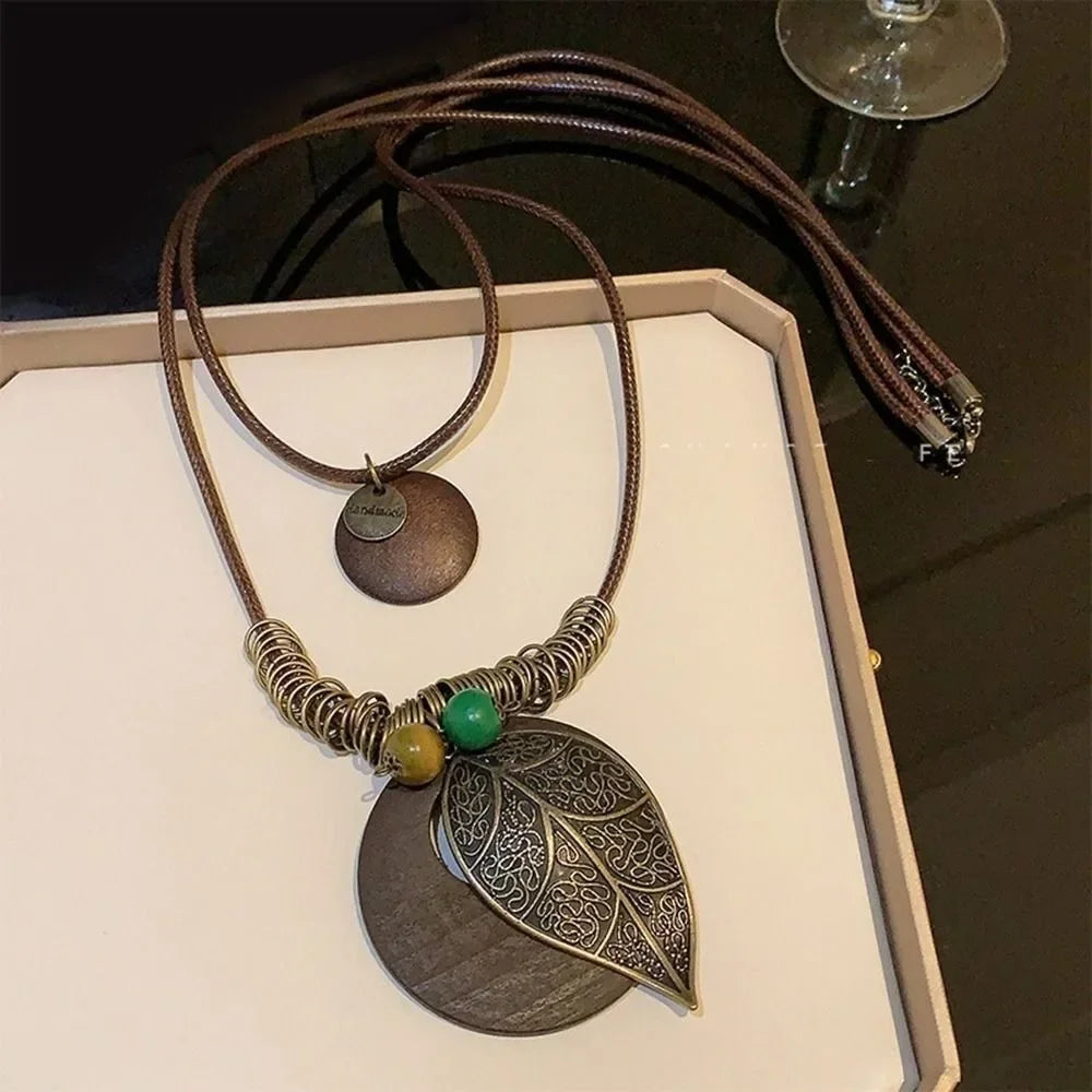 Handmade Nepal Buddhist Mala Bead Pendant Necklace