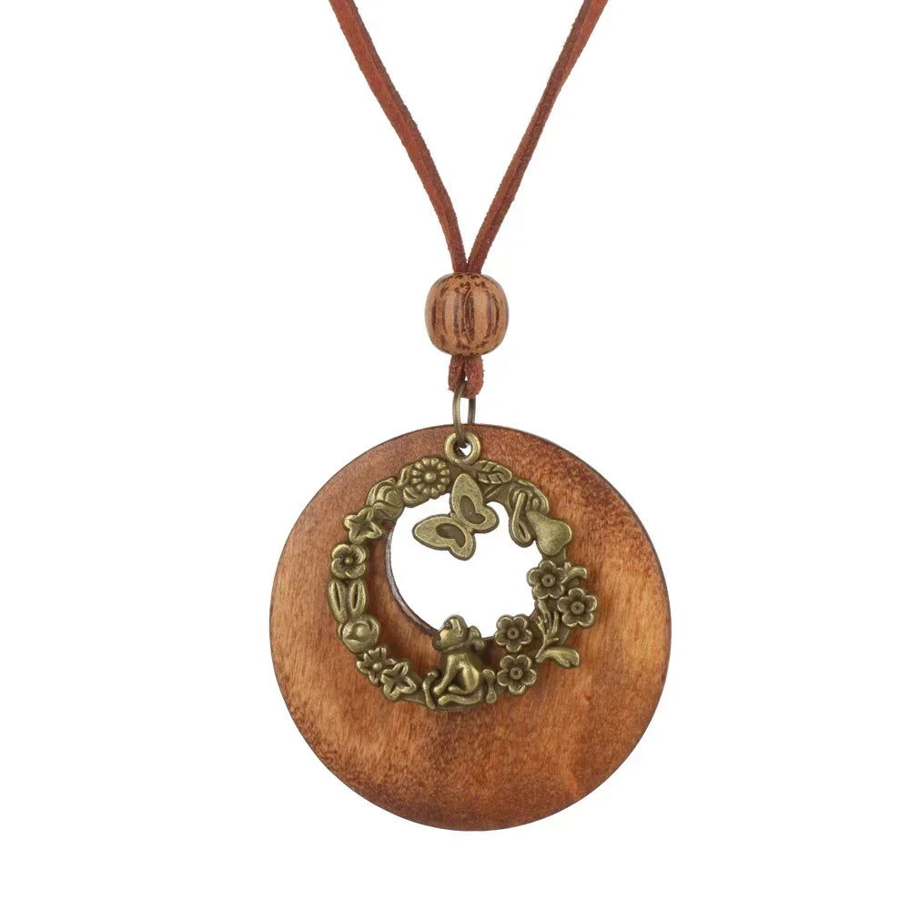 Handmade Nepal Buddhist Mala Bead Pendant Necklace